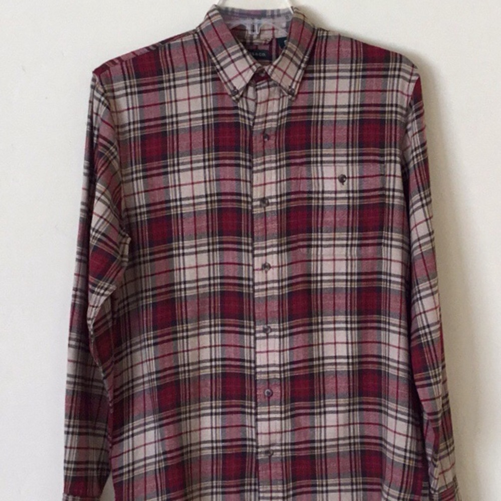 G.H. Bass & Co. Flannel Long Sleeve Shirt Size S